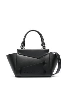 Maison Margiela sac à main Snatched en cuir - Noir