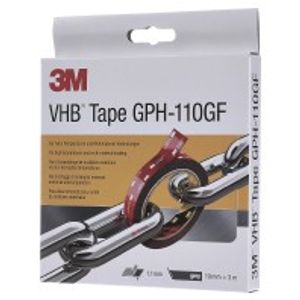GPH-110GF  - Adhesive tape 3m 19mm grey GPH-110GF