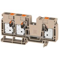 Weidmüller 2494090000 Doorgangsserieklem 12 mm Push-In-klem Beige 20 stuk(s)