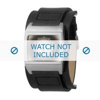 Fossil horlogeband JR8846 Leder Zwart 26mm