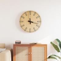 VidaXL Wandklok met lichtgevende wijzerplaat en wijzers ø30 cm geel VidaXL Wandklok met lichtgevende wijzerplaat en wijzers ø30 cm geel