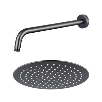 Fortifura Calvi Hoofddouche - 25cm - rond - wandarm 35cm - Geborsteld Gunmetal PVD SW720556/SW720563
