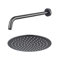 Fortifura Calvi Hoofddouche - 25cm - rond - wandarm 35cm - Geborsteld Gunmetal PVD SW720556/SW720563