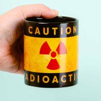 Radioactive warmtegevoelige mok