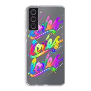 Loves: Samsung Galaxy S21 FE Transparant Hoesje