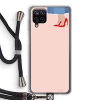 High heels: Samsung Galaxy A12 Transparant Hoesje met koord
