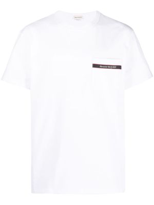 Alexander McQueen t-shirt en coton à logo imprimé - Blanc