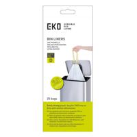 EKO - Afvalzakken 18-21 ltr (D), EKO (24x20 stuks) - Plastic - wit - thumbnail