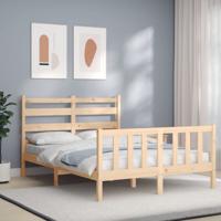 Bedframe zonder matras massief grenenhout 140x200 cm