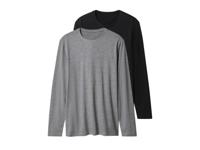 esmara Men Set van 2 heren shirts (Zwart/grijs, XL)