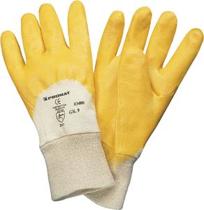 Promat Handschoen | lip | maat 10 geel | nitril coating | EN 388 PSA-categorie II - 4000371283 4000371283