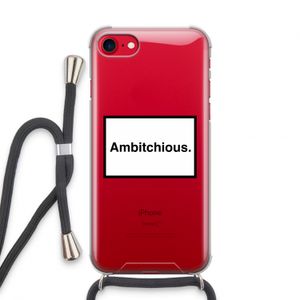 Ambitchious: iPhone SE 2020 Transparant Hoesje met koord
