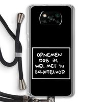 Schotelvod: Xiaomi Poco X3 Pro Transparant Hoesje met koord
