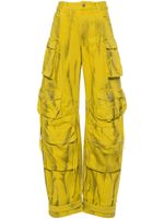 The Attico pantalon cargo Fern - Jaune