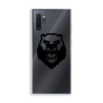 Angry Bear (black): Samsung Galaxy Note 10 Plus Transparant Hoesje
