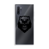 Angry Bear (black): Samsung Galaxy Note 10 Plus Transparant Hoesje