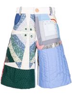 Bethany Williams short Upcycled Quilted Blanket - Tons neutres