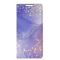 Bookcase voor Samsung Galaxy A72 (5G/4G) Watercolor Paars