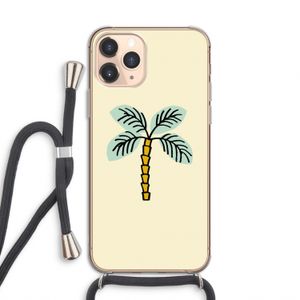 Palmboom: iPhone 11 Pro Transparant Hoesje met koord