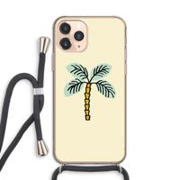 Palmboom: iPhone 11 Pro Transparant Hoesje met koord