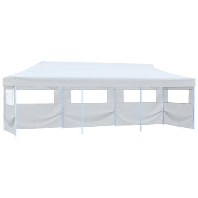 Partytent pop-up met 5 zijwanden 3x9 m wit