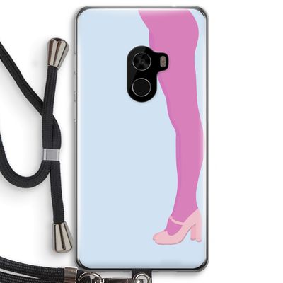 Pink panty: Xiaomi Mi Mix 2 Transparant Hoesje met koord