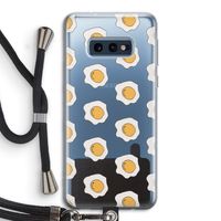 Bacon to my eggs #1: Samsung Galaxy S10e Transparant Hoesje met koord