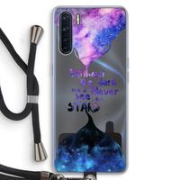 Stars quote: Oppo A91 Transparant Hoesje met koord