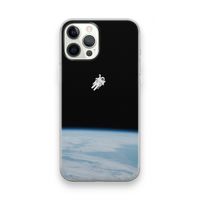 Alone in Space: iPhone 12 Pro Max Transparant Hoesje
