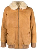 A.N.G.E.L.O. Vintage Cult 1990s shearling zip-up jacket - Marron - thumbnail