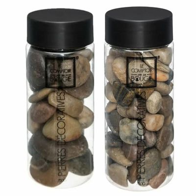 Grote en middelgrote decoratie/hobby stenen bruin