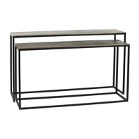Wandtafel Kae Goud Zwart - set van 2