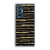 Gouden strepen: Oppo Find X3 Neo Transparant Hoesje
