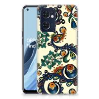 Siliconen Hoesje OPPO Reno 7 5G | Find X5 Lite Barok Flower Siliconen Hoesje OPPO Reno 7 5G | Find X5 Lite Barok Flower