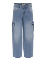 Kids ONLY zomer jeans broek - blauw - wide leg fit - KogHarmony