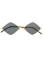 Saint Laurent Eyewear lunettes de soleil à monture losange - Noir - thumbnail