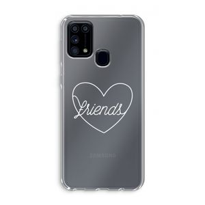 Friends heart pastel: Samsung Galaxy M31 Transparant Hoesje