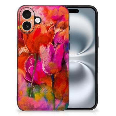 Kleurrijke Telefoonhoesje iPhone 16 Tulips Kleurrijke Telefoonhoesje iPhone 16 Tulips