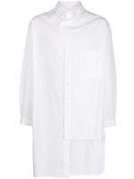 Yohji Yamamoto chemise en coton à design asymétrique - Blanc