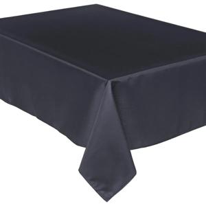 Atmosphera Tafelkleed - 240 x 140 cm - donkergrijs - Eettafel tafellakens - polyester