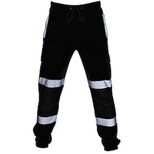 Voor heren Cargohosen Cargo-broek Tactische broek Broek Werkbroeken Elastische taille Reflecterend waterdicht Casual fluorescerend groen Zwart Lightinthebox