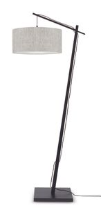 GOOD&MOJO Vloerlamp 'Andes' Bamboe en Eco linnen, 176cm, kleur Beige