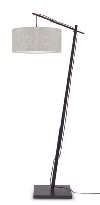 GOOD&MOJO Vloerlamp 'Andes' Bamboe en Eco linnen, 176cm, kleur Beige