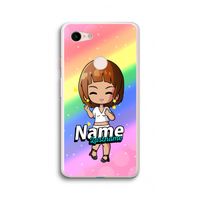 Chibi Maker vrouw: Google Pixel 3 XL Transparant Hoesje
