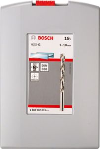 Bosch 19-delige HSS-G Probox Metaalborenset boorset 1-10mm