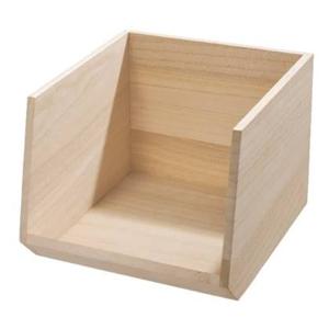 iDesign - Opbergbox met Opening, 29.5 x 25.5 x 21 cm, Paulownia Hout -