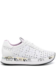 Premiata baskets Conny en broderie anglaise - Blanc