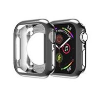 Siliconen case 44mm - Zwart - Geschikt voor Apple Watch 44mm - thumbnail
