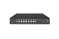 LevelOne GES-2118 netwerk-switch Managed L2 Gigabit Ethernet (10/100/1000) Zwart
