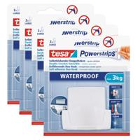 Tesa Powerstrips duohaak - 4x - waterproof - Verwijderbare haken - Opplak haken